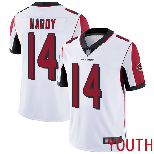 Atlanta Falcons Limited White Youth Justin Hardy Road Jersey NFL Football #14 Vapor Untouchable->nfl t-shirts->Sports Accessory